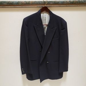 Oscar de la Renta One Button Jacket Black Size R44